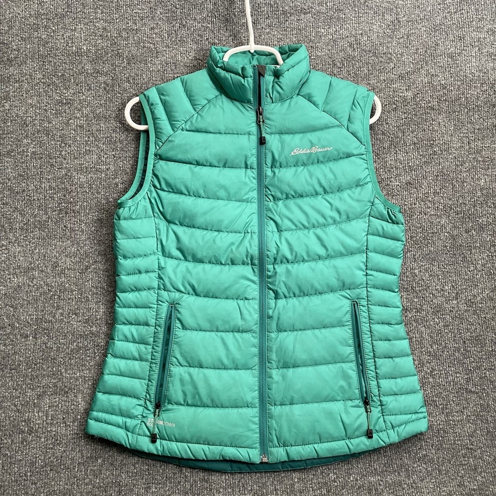 Eddie Bauer First Ascent Womens Sz S Storm Down 800 Vest Puffer Teal